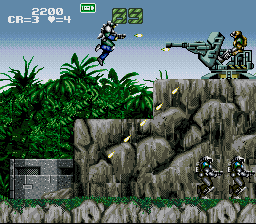 Gunforce - Battle Fire Engulfed Terror Island (USA) In game screenshot